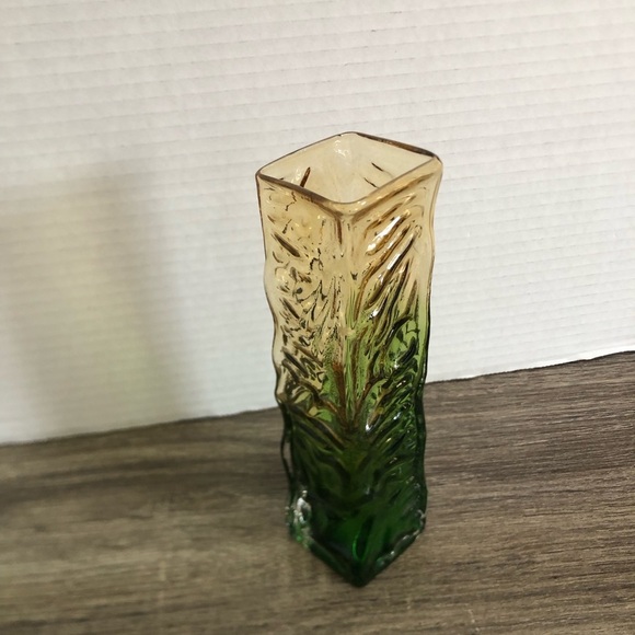 Vtg Japanese Tajima Bark Texture Gradient Vase - Picture 7 of 11